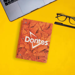 Doritos Cute One Subject Spiral Notebook College Ruled, 2 Pack 3 Ring Single Subject Spiral for School Fun Cute Notebooks