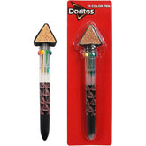 Doritos Multicolor Pen in one with Topper - Multi Color Pens for School, Retractable Ballpoint Pen Party Favors Perfect for Birthdays 10 Fun Colors