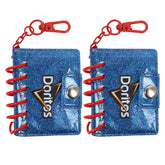 Doritos 2 Pack Mini Composition Notebook Keychain, Clip on Book Keychain for Backpack, 2" x 2.5" Back to School/Work