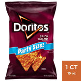 Doritos Spicy Nacho Flavored Party Size Tortilla Chips - 15oz