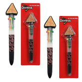 Doritos Multicolor Pen in one with Topper - 2pk Multi Color Pen for School, Retractable Ballpoint Pen Party Favors Perfect for Birthdays 10 Fun Colors