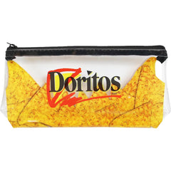 Doritos Clear Pencil Case with Zipper, Cute Plastic Clear Kids Pencil Case Pouch for School, College