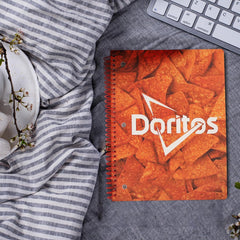 Doritos Cute One Subject Spiral Notebook College Ruled, 2 Pack 3 Ring Single Subject Spiral for School Fun Cute Notebooks